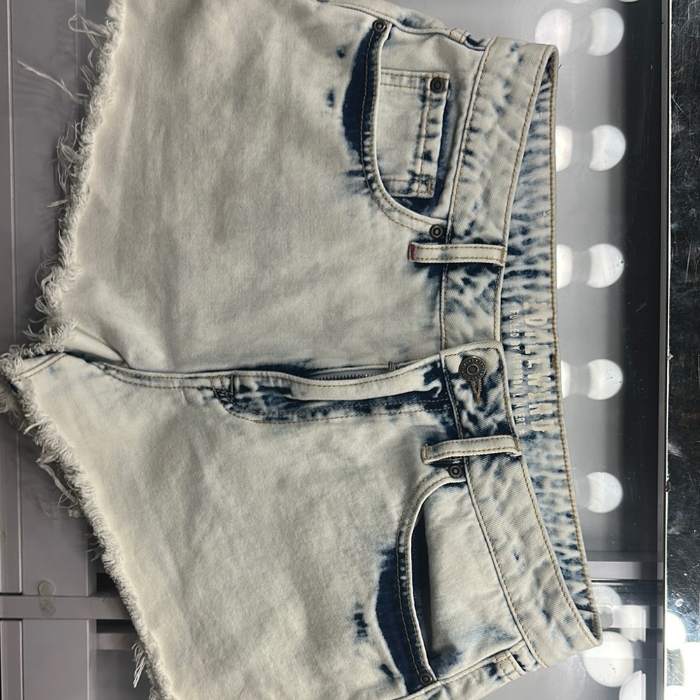Faded Blue Jean Shorts